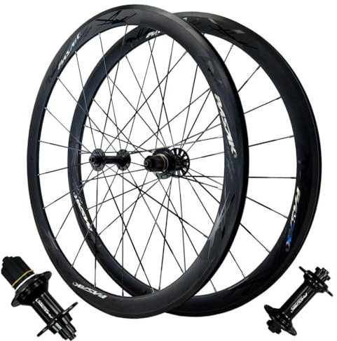 LPYDWZ 700C Rennrad Radsatz 40MM Aluminiumlegierung V-Bremse Vorne Und Hinten Fahrradrad Hybrid-/Mountainbike Räder 24H for 7–11 Gänge(Colour A)