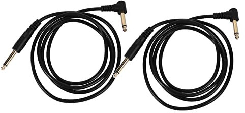 JOINPAYA 2pièces Câble Jack Droit Et Angulaire Pour Guitare Électrique Et Amplificateur Connecteurs Mono Professionnels Pour Studios Et Scènes