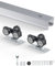 VEVOR Kit di Binari per Porte Scorrevoli a Scomparsa, per Impieghi Gravosi 1441 mm, Set di Binari e Ferramenta per Porte a Scomparsa di Qualità Commerciale per Porte Singole Larghe 610-762 mm
