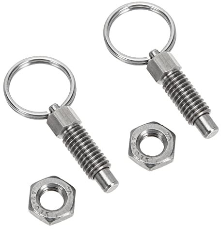 jojofuny 2 Piezas De Émbolo De Indexación De Anillo De Tracción Cerradura De Puerta Abrazaderas De Manguera De Resorte Eje De Liberación Anillo De Tracción Anillos De Pasador Con