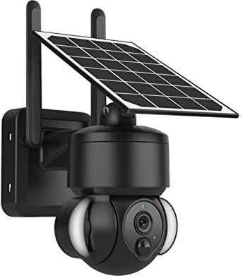 Telecamera di sicurezza esterna, Telecamera IP, Telecamera esterna 4G / Batteria 7500mAh ad energia solare con pannelli solari 3MP Visione notturna a colori CCTV wireless da giardino per applicazioni