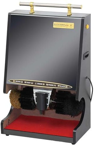 ZHJOPP Intelligent shoes cleaner polisher- Electric Shoe Shine Machine, Automatic Induction/Smooth, Ideal for Family, Hotel, Bank, and Commercial Use (C)