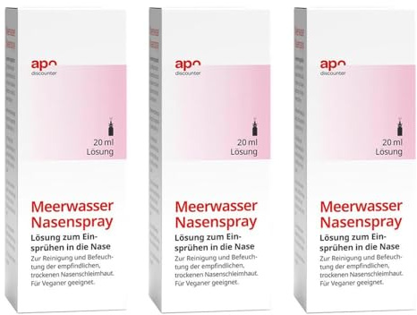 Befeuchtendes Meerwasser Nasenspray von apodiscounter 3x20 ml