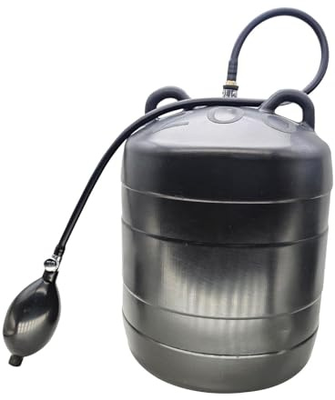 JISADER Rohrstopfen zum Aufblasen, Aufblasbarer Rohrstopfen, Drain Plug mit Pumpe, Inflatable Pipe Plug Rubber, Manual Pipe Pressure Test Plug für Toilette, Dn200