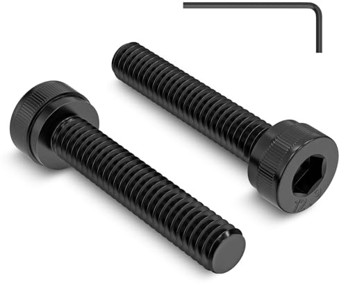 Lot de 120 vis à tête cylindrique M4 x 20 mm, vis à tête cylindrique à six pans creux, vis à tête cylindrique en acier au carbone, vis à tête cylindrique, vis à six pans creux, filetage complet avec
