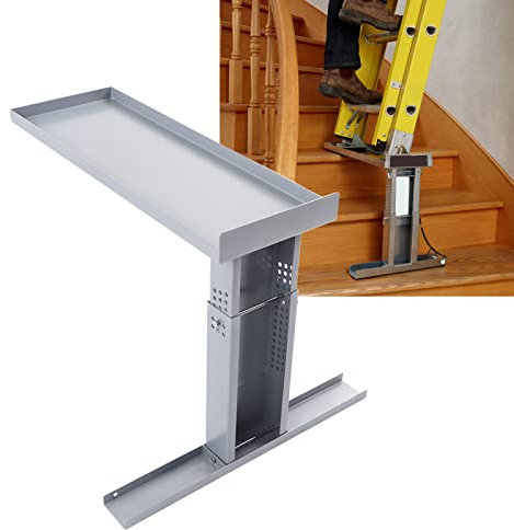 Outil de nivellement d'échelle pour une utilisation sûre et stable sur des surfaces inégales, niveleur de pieds réglable pour échelles télescopiques, aide à niveler les escaliers facile à utiliser