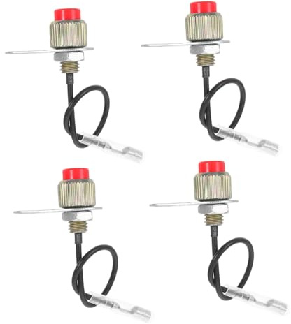 SOIMISS Set 4 Pezzi Controllo Tosaerba Arresto on off Stop per Giardino, Pezzi di Ricambio Compatto Leggero per Rifinitura Prato e Trimmer