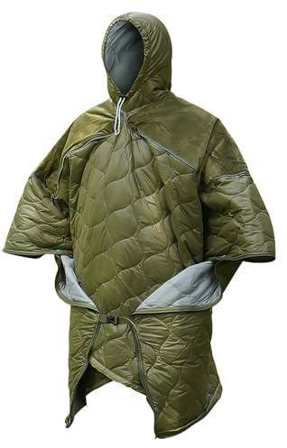 Adult Sleeping Suit – Wearable Hooded Sack Full Body Thermal Layer Outdoor Mobility Blanket | Camping Hiking Winter Stadium Home Backpacking Travel Overnight Adventure Cold Protection Gear