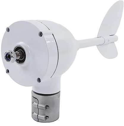 Naroote 500W Wind , High Efficiency Low Vibration 8 Blades Multifunctional Wind Power Generator 3 Phase Motor for Solar Power Generation System (12V)