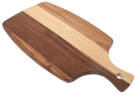 Toyvian Planche Bois avec Poignée Plateau de Service Multifonction pour Pizza Fromage Steak et Apéritifs Accessoire de Cuisson pour Four