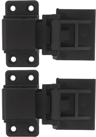 OSALADI Charnières de Remplacement pour Platine Vinyle Noir, Paire Antidérapante pour Couvercle Anti-poussière, Pièces de Réparation Universelles pour Tourne-Disque, Accessoire Audio
