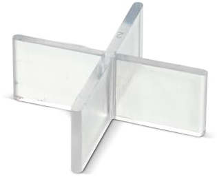 blizz-z Profi Fugenkreuze, Höhe: 10 mm, Fugenbreite: 3 mm - 100 Stück | abbrechbarer Schenkel, transparent, Schenkelbreite:55mm, Abstandshalter für Stein-, Beton, Terrassenplatten - Made in Germany
