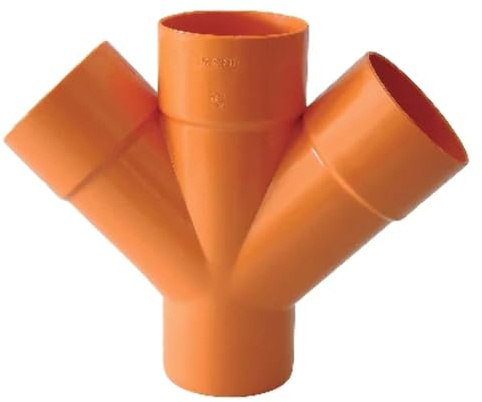 IT.RE 362-BD-100 Derivazione Doppia 45° 100mm per Tubi di Scarico, Multicolore