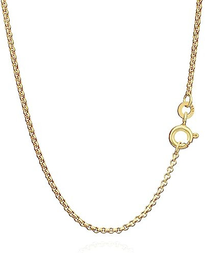 NKlaus 42cm catena a piselli 333 oro giallo 3g 1,50mm di larghezza collana 8997