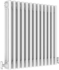 White Radiator Traditional 3 Column Radiator Horizontal Radiators Cast Iron Style 600x605mm Central Heating Interior Design