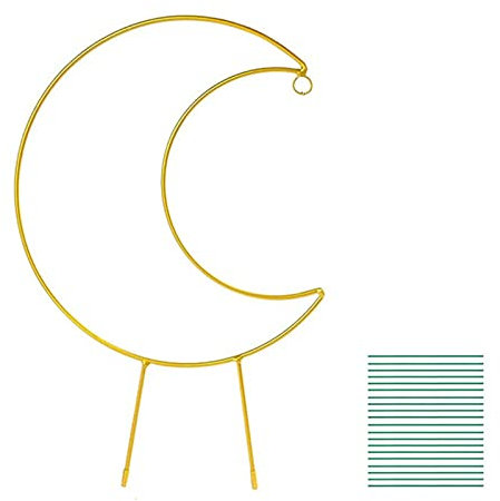 Piccolo traliccio per piante a mezzaluna tipo U, traliccio per piante a mezzaluna, mini piante d'appartamento in vaso in metallo, decorazione rampicante per filodendro di edera di vite