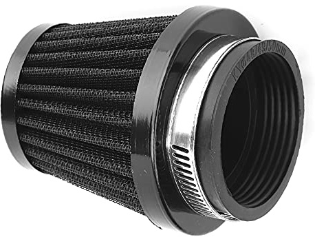 Keenso Motorrad Luftfilter, Universal Pilz Luftfilter Eisen + Kunststoff Luftreiniger Sport 48mm
