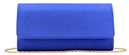 MODELISA - Bolso De Fiesta Cartera De Mano Cadena De Hombro Boda Noche Novia Ceremonia Evento Mujer (Azul)
