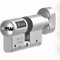 Lince - Cilindro de cerradura de alta seguridad con botón C7 L30+B30 | Desbloqueable con 5 llaves | Color níquel | Resistente a todas las técnicas de robo conocidas
