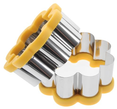 LIFKOME 2pezzi Tagliabiscotti Acciaio Inossidabile Forma Di Fiore Utensili Per Cucina Per Decorare Biscotti e Dolci Casual Facili Da Pulire e Utilizzare