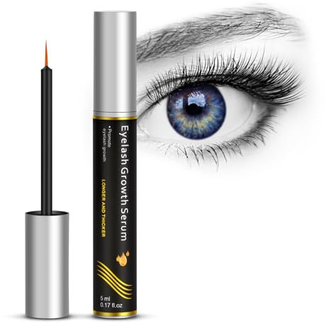 LOPHE Siero per Ciglia, 5ml Siero per Ciglia Crescita Ciglia Allungante e Infoltisce, Siero per Sopracciglia più Lunghe e Piene, con Ingredienti Naturali(A)