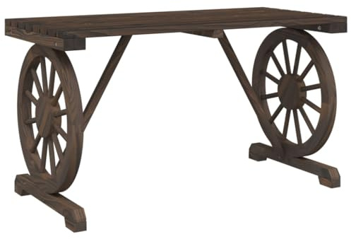 vidaXL Gartentisch 115x55x65 cm Massivholz Tanne