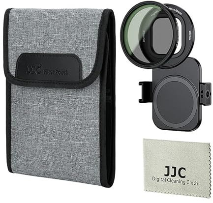 JJC Adaptateur magnétique pour téléphone 67 mm avec filtre variable ND2-128 (7 pieds) pour iPhone 14, 15, 16, Pro, Plus, série Pro Max, filtre ND à densité neutre 67 mm