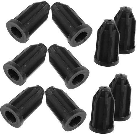 Alipis 10 StüCk Universal LenkrollenhüLsen 1 Zoll 25Mm Durchmesser RadsteckhüLsen FüR MöBelrollen Caster Sockel Aus Pp FüR Flexible MöBelbewegung
