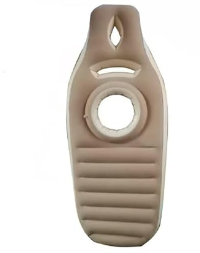 WGQR Yogamatte Für Schwangere, Bequeme, Beflockte, Aufblasbare PVC-Matratze Mit Loch, Bequemes Ganzkörperkissen, Schwangerschaftskissen Zum Schlafen,Grau