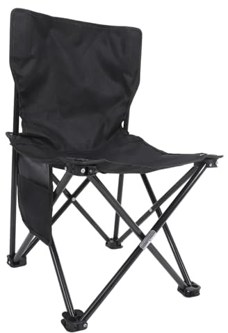 Milisten Portable Folding Fishing Chair Lightweight Foldable Camping Stool with Sturdy Frame Stable Outdoor Seat for Fishing BBQ Hiking and Travel Medium