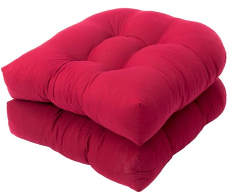 Toyvian 2 Stück U-förmige Sitzkissen aus Polyester Bequem und Formstabil als Sitzpolster für Gartenstühle und Korbsessel Zuhause