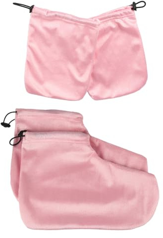 Handfuktshandskar – 18 x 25,5 cm handmjukgörarhandskar | Andningsbart, mjukt fotskyddsset med elastisk öppning, för uppvärmning, befuktning, krympning, sömn, uppvärmning, för användning
