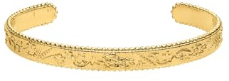 Purelei Pulsera vintage Love – resistente al agua y ajustable | Pulsera estructurada con patrón Aloha de acero inoxidable y chapado en oro de 14 K/18 K | Pieza de declaración con encanto vintage, S/M
