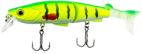 FISHN Hybrid Swimbait MinnowOne, Hardbait, konstgjort bete, 12,5 cm, 17,5 g, gädda, gös, abborre och öring, med 2 reservfenor