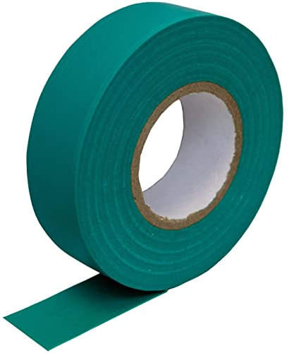 Lumonic 10 rollos de cinta aislante de PVC 19mm x 20m verde Isotape I Adecuado para electricistas y aficionados I Cinta aislante en varias longitudes y colores