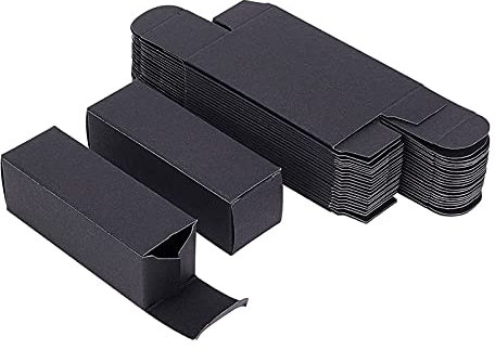 BENECREAT 50 Pack Kraftpapier Lippenstiftbox 8.6x2.8x2.8cm Rechteck Festival Geschenkverpackungsboxen Papierbox für Lippenstift Paket