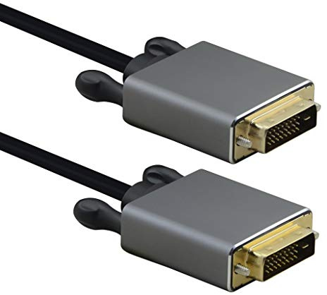 Helos Câble de raccordement DVI mâle/mâle Premium 4 K Noir 5 m