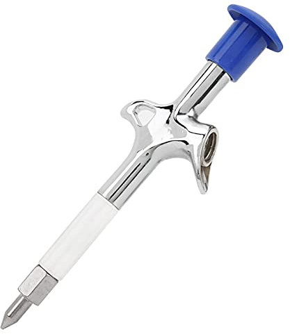 Fahrradfettpresse, Stahl Schmiermittelinjektor Mountainbike Fettpresse Lager Zentralwelle 5-Wege Nabenölwerkzeug Hub Für M14 Steigung 2.5mm Grober Zahngröße, Fahrrad Fettpresse Werkzeug ﻿