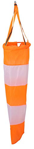 Windsack-Windmesack, Nylon Flughafen-Windsack Ripstop Outdoor Windmesssacksack mit Reflektierendem Gürtel für Meteorologie Chemieindustrie Umweltschutz Etc(0,8 Meter)
