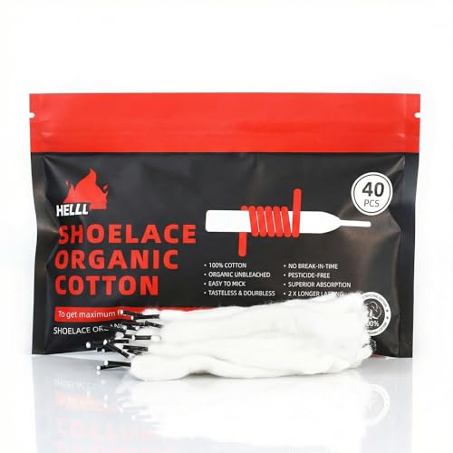 AiTURE Coil Cotton 3 mm Inner Diameter mit Superabsorber für Spulenbau 40 Stück