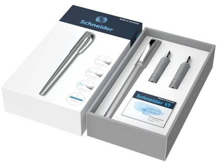 Schneider Set penna stilografica Callissima+3 punte intercamb. fusto antracite
