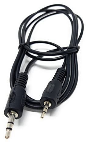 DRUT 1.5m 2.5mm to 3.5mm 1/8'' Stereo Audio Jack Male to Male Cable | Auxiliary AUX Lead Cord 5ft