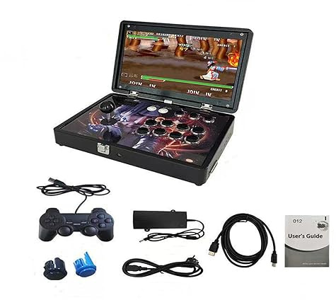 Folding Portable Pandora Box 30S 10000 Games Retro Arcade System 14 720P HD Screen Mini Arcade with WiFi Full Metal Plug and Play Video Game Console (128GB 10000+ Games)