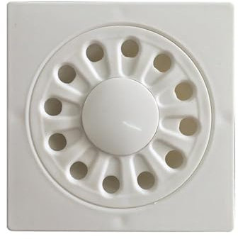 1 Stück Quadratischer Bodenablauf Abdeckung, 9,8x9,8cm Geruchsverschluss Bodenablauf Anti Geruch Badezimmer Abfall Tor Dusche Abtropffläche für Balkon Badezimmer Küche
