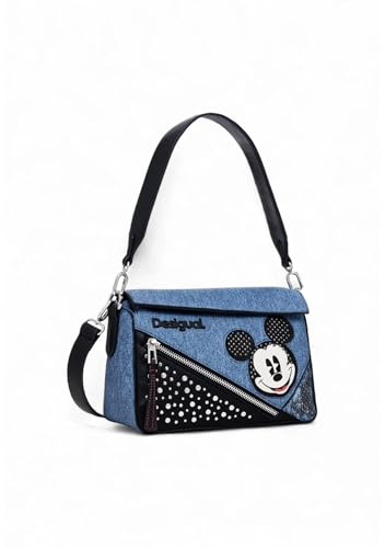 Desigual Mickey Denim Crossbody Bag Denim Dark Blue