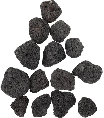 Cabilock 1 Sacchetto Rocce Laviche Naturali Roccia Lavica Ciottoli Pietra Refrattaria Granuli Braciere Vulcanico Rocce Laviche per Caminetti Bracieri Coltivazione Piante E Acquari