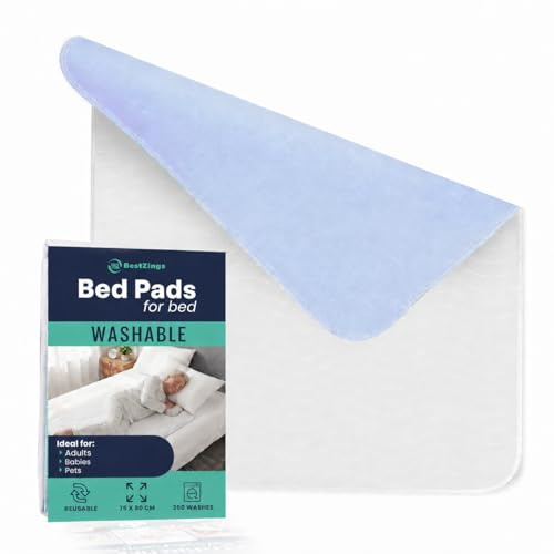 BestZings - Alèse de lit pour Personnes âgées - alèse imperméable - alèses lavables - Housse de lit imperméable - protège-Matelas - alèse bébé (90x75 Pack 1)