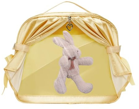 Vitrine zum Ausstellen von Sammelfiguren, transparente Tasche für Figuren | Puppenetui Staubschutzhülle für Figuren - Figurentasche, Design für Vorhänge, Tasche
