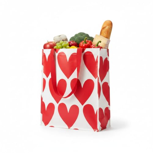 LS-LebenStil Shopper Einkaufstasche 40x34cm Strandtasche | Hochwertiger Kunststoff | Schultertasche Tragetasche City Einkaufsbbeutel Einkaufskorb Allzwecktasche Wiederverwendbar