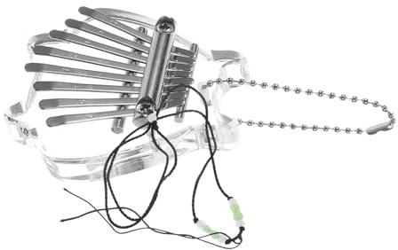 Sosoport Transparentes Fingerklavier Tragbare Mini-kalimba Tasten Daumenklavier zum Üben für Anfänger und Harfen-instrument für Partys und Musikunterricht